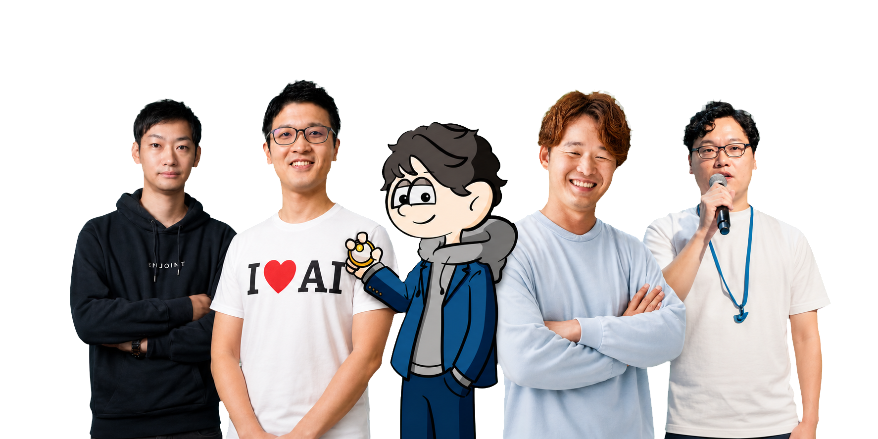 登壇者5名：智原翔悟、畠山謙人、さとうのごはん、武内俊介、梶原大樹