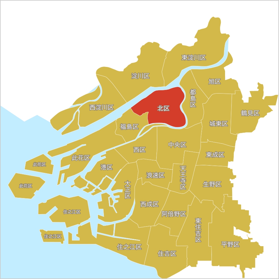 大阪市梅田の特徴