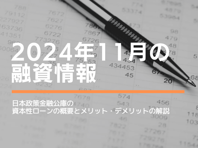 2024年11月の融資情報